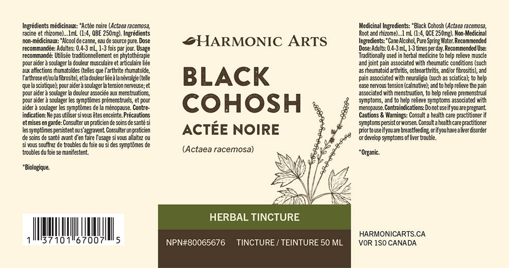 Black Cohosh Root Tincture - Harmonic Arts