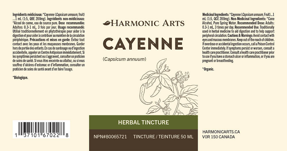 Cayenne Tincture - Harmonic Arts