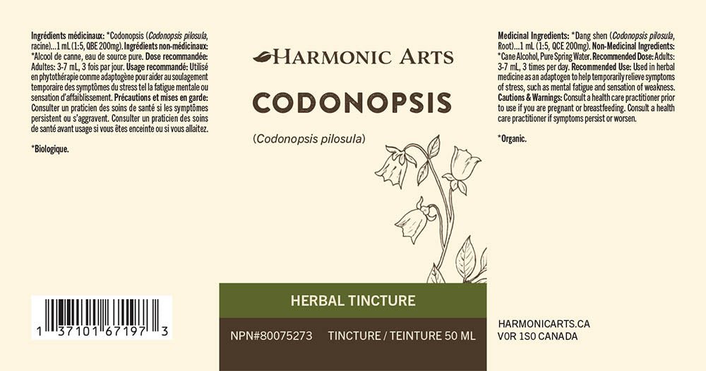 Codonopsis Tincture - Harmonic Arts