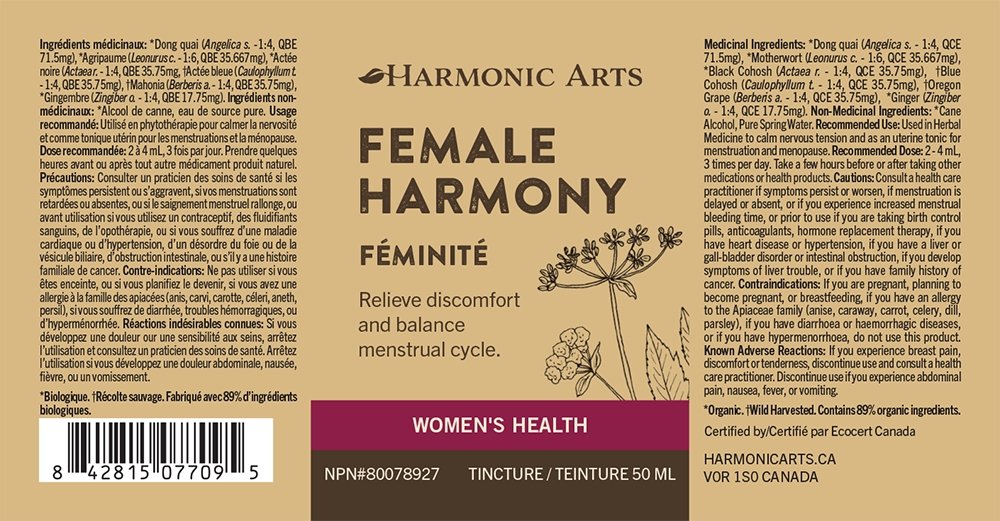Female Harmony Tincture - Harmonic Arts