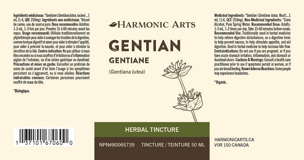 Gentian Root Tincture - Harmonic Arts