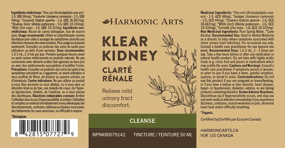 Klear Kidney Tincture - Harmonic Arts