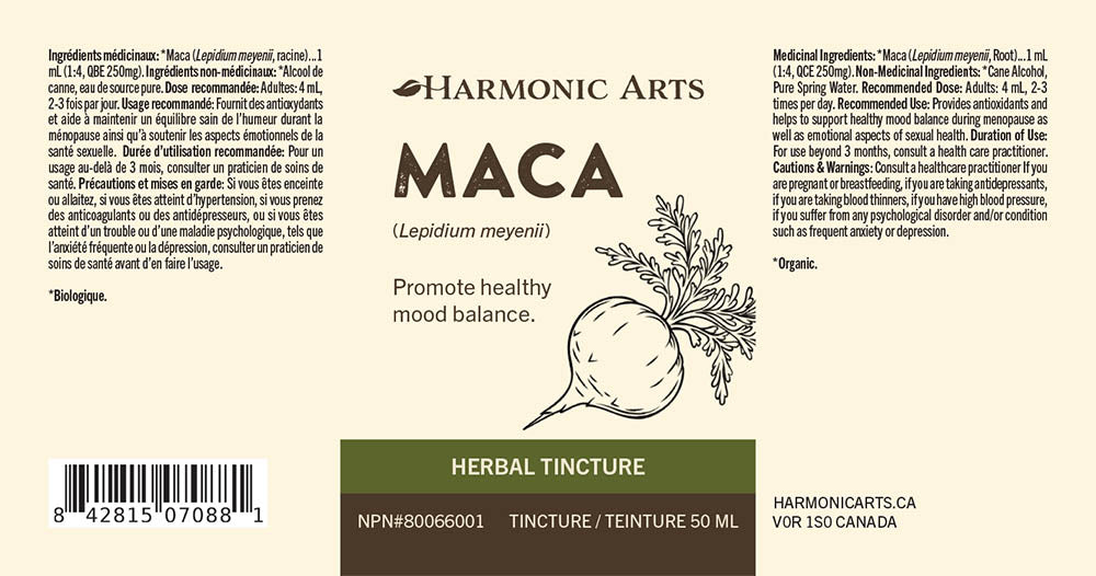 Maca Root Tincture - Harmonic Arts