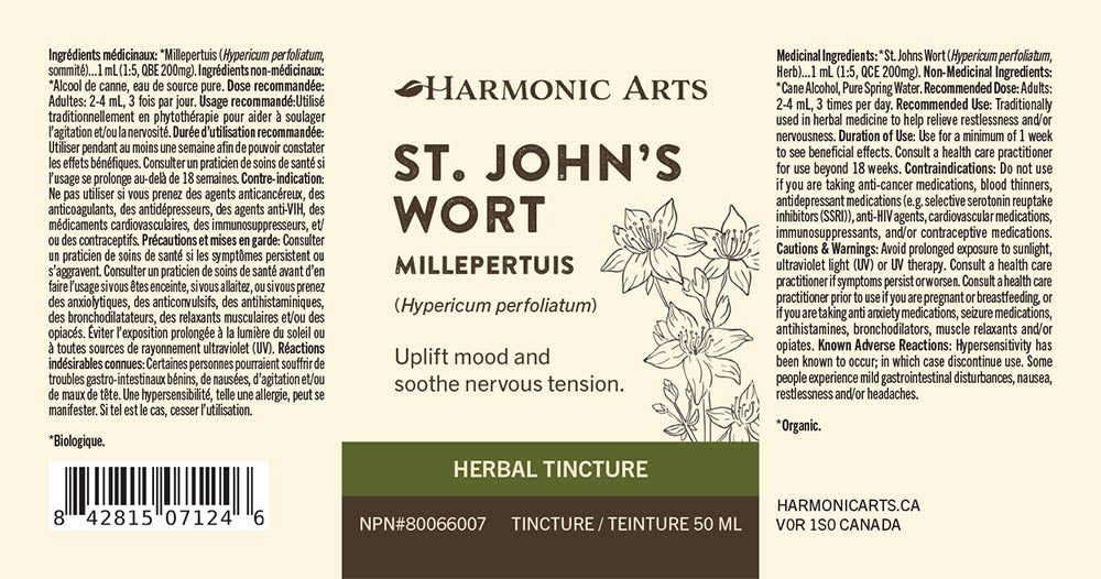 St. John's Wort Tincture - Harmonic Arts